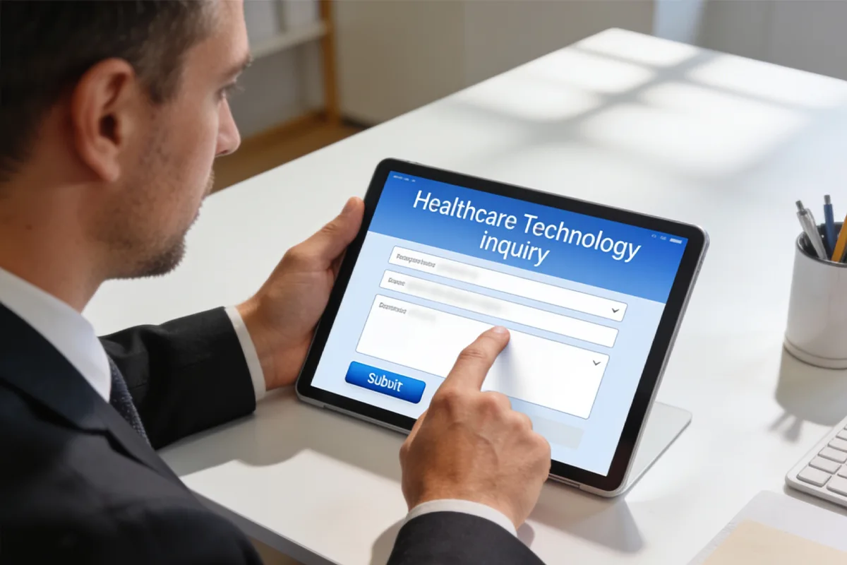 Doctor consulting with a patient in a bright modern medical office